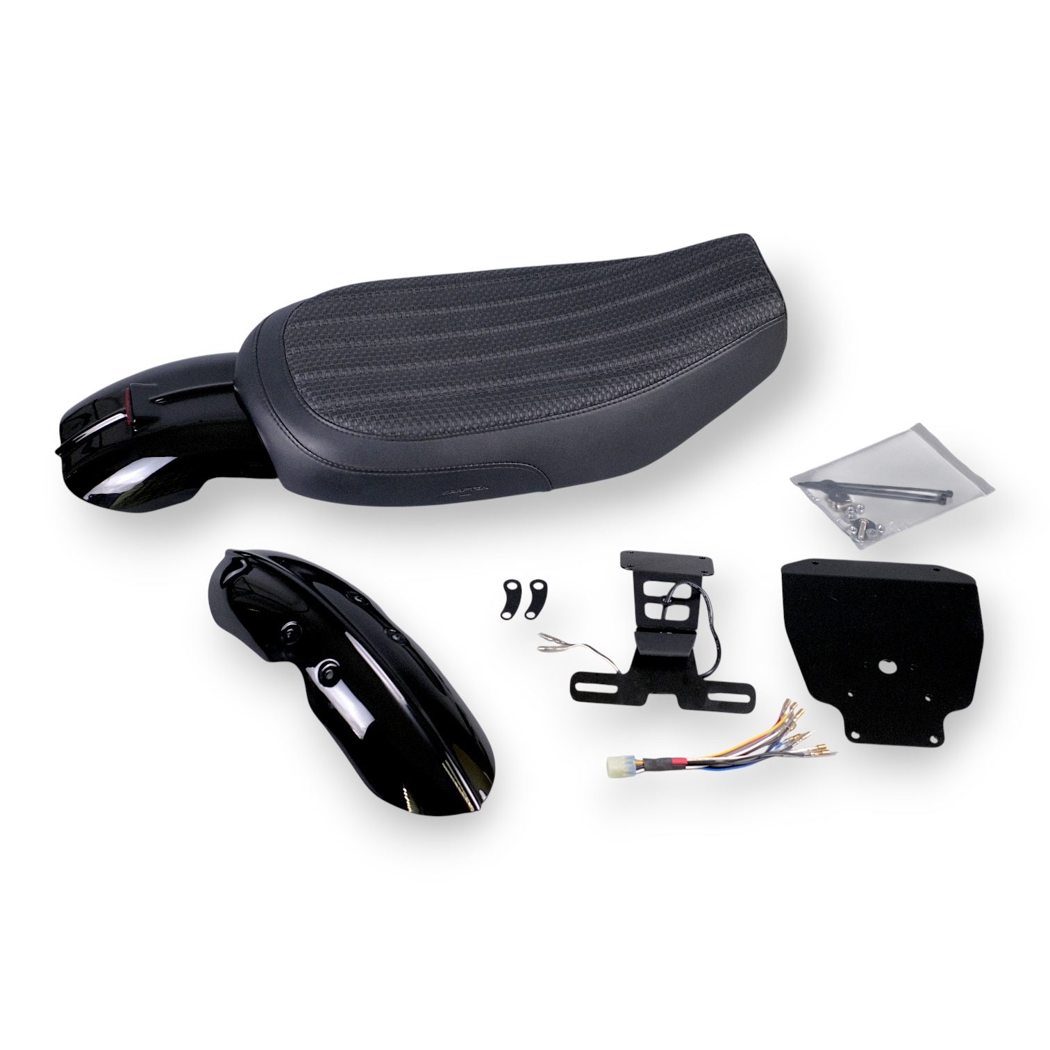 Matte black seat-Gloss Black Fender